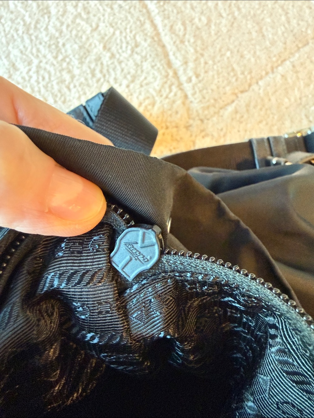Prada Tessuto Nylon Backpack Black Backpack with Top Handle EUC - Picture 10 of 17